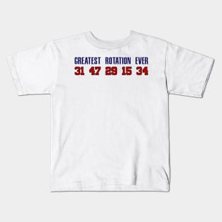 The Great Atlanta Braves Rotation of the 1990s - 1998 Kids T-Shirt